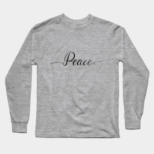 Peace lettering Long Sleeve T-Shirt